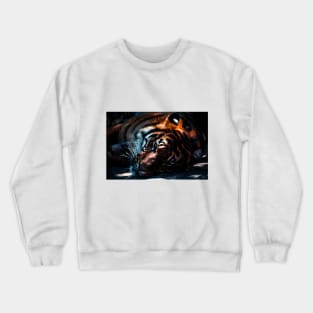 Image: Tiger laying down Crewneck Sweatshirt